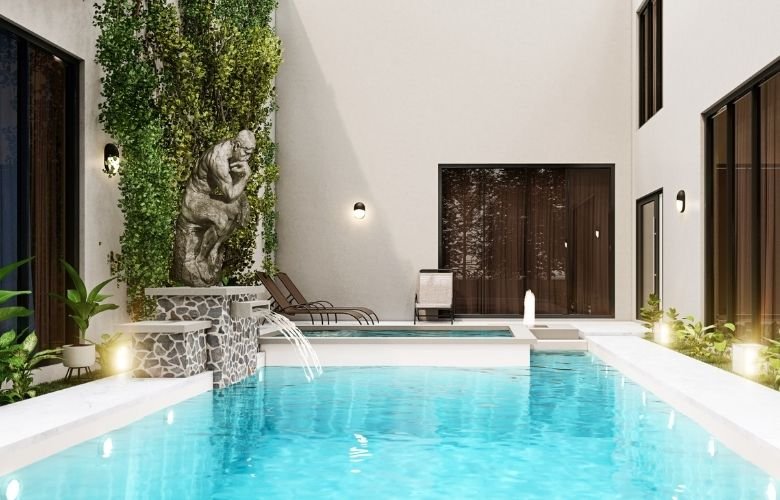 Cascata para piscina: beleza e relaxamento ao seu alcance | westwing.com.br